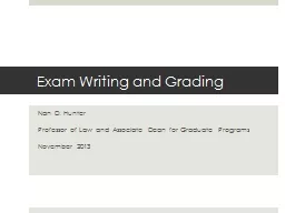 Exam Writing and Grading