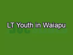 LT Youth in Waiapu
