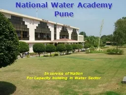 1 National Water Academy