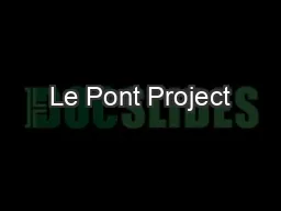 Le Pont Project