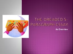 The dreaded 5-paragraph essay