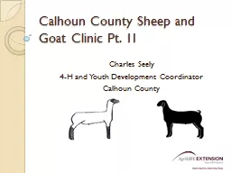 Calhoun County Sheep and Goat Clinic Pt. 1I