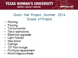 Guinn Hall Project, Summer 2014