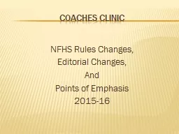 Coaches Clinic
