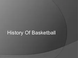 History Of Basketball
