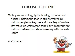 TURKISH CUICINE