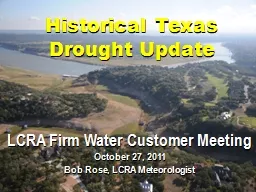 Historical Texas Drought Update