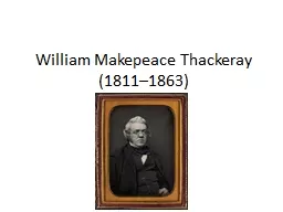 William Makepeace Thackeray (