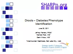 Drools – Diabetes Phenotype Identification