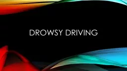 Drowsy driving