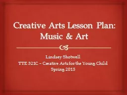 Creative Arts Lesson Plan: