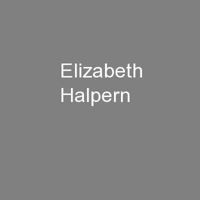 Elizabeth Halpern