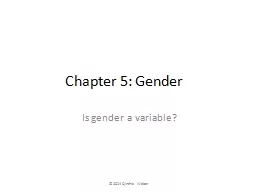 Chapter 5: Gender