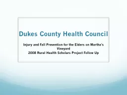 Dukes County Health Council