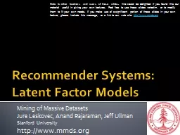 Recommender Systems: