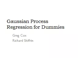 Gaussian Process Regression for Dummies