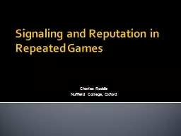 Signaling and Reputation in Repeated Games
