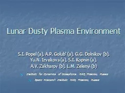 Lunar Dusty Plasma Environment