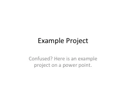 Example Project
