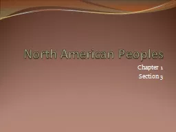 North American Peoples