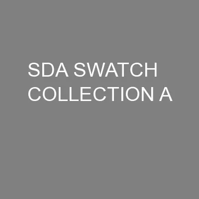 SDA SWATCH COLLECTION A
