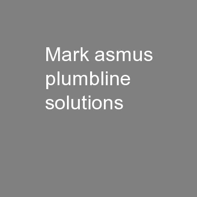 Mark Asmus | Plumbline Solutions