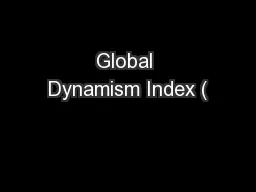 Global Dynamism Index (