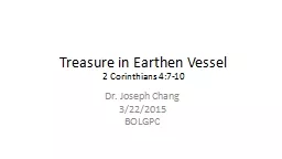 Treasure in Earthen Vessel