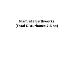 Plant site Earthworks
