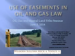 Use of Easements in