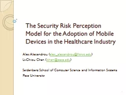 The Security Risk Perception Model for the Adoption of Mobi