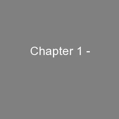 Chapter 1 -