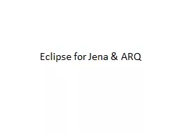 Eclipse for Jena & ARQ