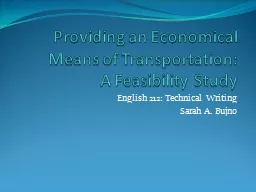 Providing an Economical Means of Transportation: