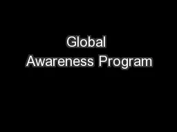 Global Awareness Program