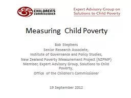 Measuring  Child Poverty