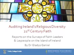 Auditing Ireland’s Religious Diversity: 21