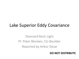Lake Superior Eddy Covariance