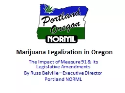 Marijuana Legalization in Oregon