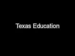 Texas Education