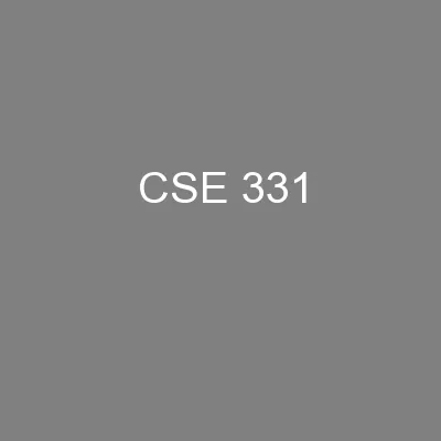 CSE 331