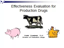 Effectiveness Evaluation for Production Drugs