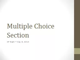 Multiple Choice Section