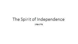 The Spirit of Independence