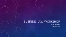Business law workshop
