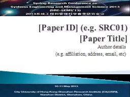 [Paper ID] (e.g. SRC01)