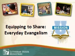 Equipping to Share: