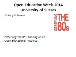 Open Education Week 2014