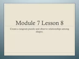 Module 7 Lesson 8