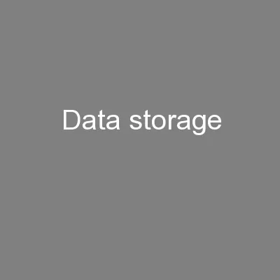Data storage